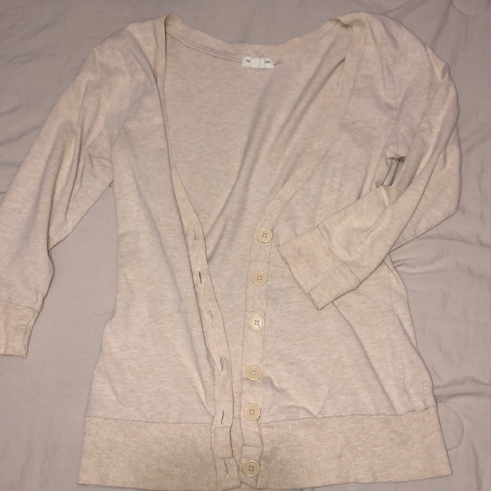 Cream cardigan